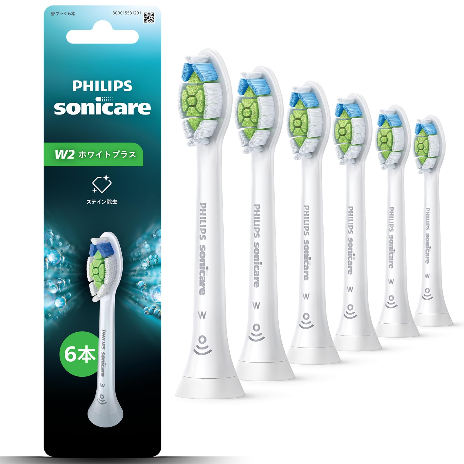 PHILIPS sonicare Wホワイトプラスブラシヘッド 6本×2 12本 Amazon | 【純正品・ステイン除去】フィリップス 替えブラシ